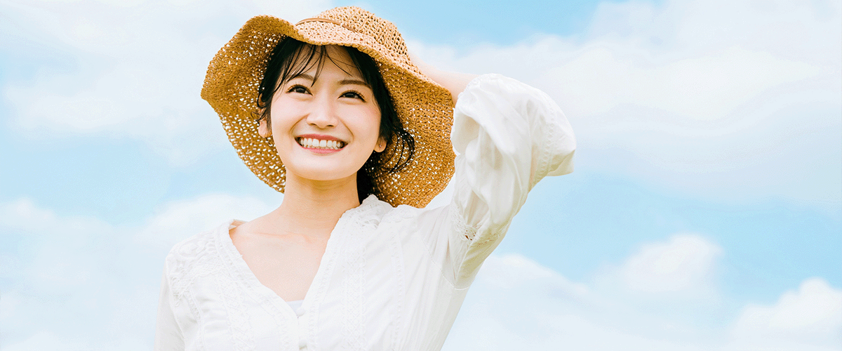 ホワイトニング女性